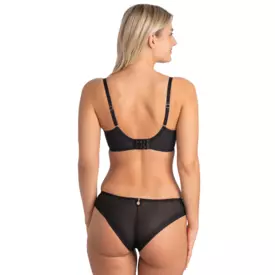 SAJUNOA142BLK_SAMANTA JUNO A142 SOFT HALF CUP BRA BLACK