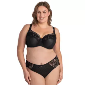 SAEMMAA910BLK_SAMANTA EMMA A910 SOFT FULL CUP SIDE SUPPORT BRA BLACK