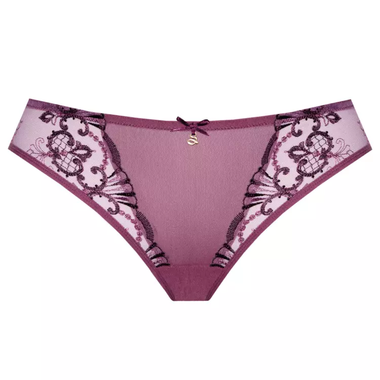 SAPERLAM300HER_SAMANTA PERLA M300 THONG HEATHER