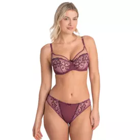 SAPERLAM300HER_SAMANTA PERLA M300 THONG HEATHER