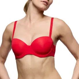 MJ0122099TRR_MARIE JO LOUIE PADDED BALCONY BRA TRUE RED