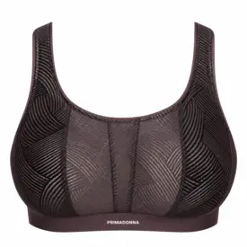 PD6000513SOT_PRIMADONNA SPORT THE GAME WIRELESS BRA SMOKEY TAUPE