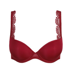 Podprsenka MARIE JO AGATHA PADDED BRA DEEP PLUNGE RUMBA RED