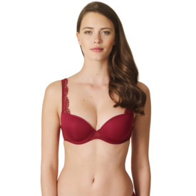 Podprsenka MARIE JO AGATHA PADDED BRA DEEP PLUNGE RUMBA RED